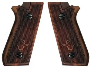 Empunhadura Madeira Placa Pistola PT 59/58HC/92/100/101/917C