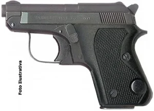 Empunhadura Pistola Taurus PT51/6.35mm 8+1 Tiros e Beretinha