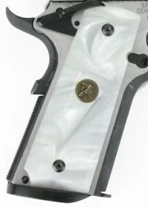 Empunhadura Placa Branca de Aluminio Pistola 1911 ou Sig 938