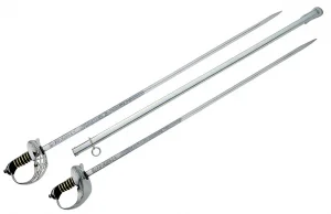 Espada Militar em Aco Inox Exercito Com Entalhes na Lamina Cabo Vazado e Bainha