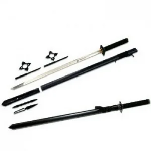 Espada Ninja Guerreiro 28” Lamina Aco Inox 440