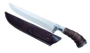 Faca de Inox Cabo Rabo de Tatu Sintético 320mm