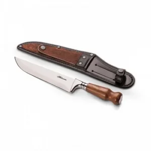 Faca Inox Cabo Madeira 180mm Lamina