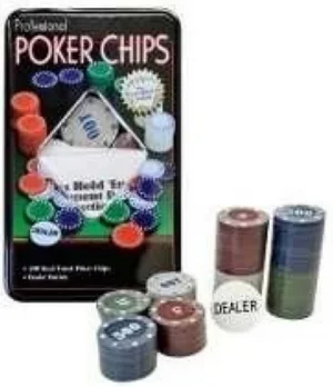 Ficha de Poker Lata 100und 4 Cores