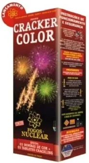 Foguete Cracker Color Caixa c/ 6und