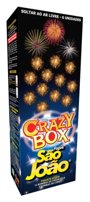 Foguete Crazy Box Caixa c/ 6und