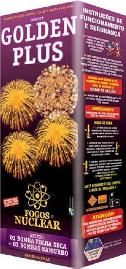 Foguete Golden Plus Nuclear Caixa c/ 6und