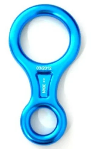 Freio Oito Aluminio Anodizado 35 KN Azul