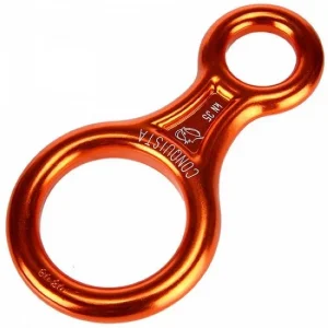 Freio Oito Conquista Aluminio Anodizado 35 KN Laranja
