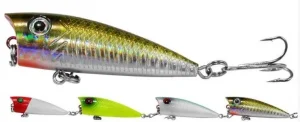Isca Artificial Acrilico Popper Strike 6,5 cm Garateia Especial