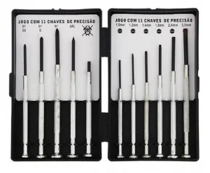 Kit Chaves de Precisao Para Armeiros Com 11 Pecas