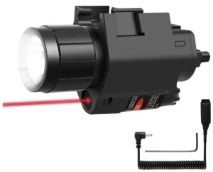 Lanterna e Mira Laser Ultra Potente Pistolas Trilho 20mm