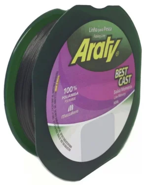 Linha Araty Best Cast Cinza Escuro 300mts Fio 0,30mm