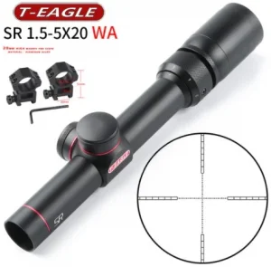 Luneta T-Eagle GT122 Linha R Series 1.5-5x20mm WA
