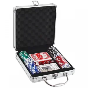 Jogo Maleta Poker 100 Fichas Profissional