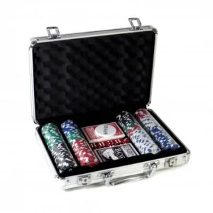 Jogo Maleta Poker 200 Fichas Profissional