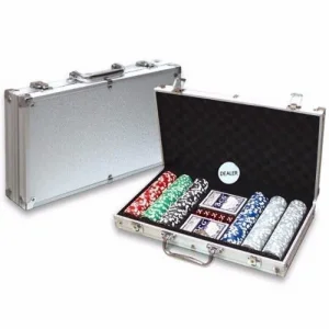 Jogo Maleta Poker 300 Fichas Profissional