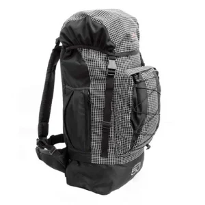 Mochila Trilhas & Rumos Caminhada 50lts Telada Quadriculado / Preto