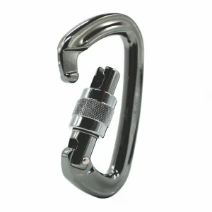 Mosquetão Alumínio Trava Rosca 24KN Keylock