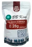 Municao Airsoft BB’S BB King 0,28gr Cal 6,0mm c/ 2.500und