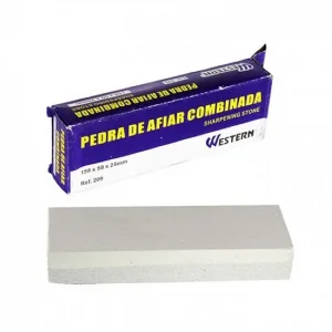Pedra de Afiar Western Combinada 15cm