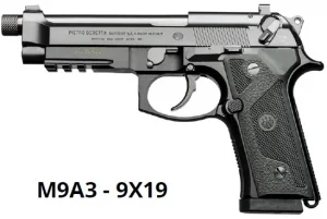 Pistola Beretta M9A3 Oxidada Cal 9mm