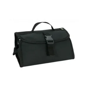 Pochete / Necessaire Nylon Preta Com Espelho