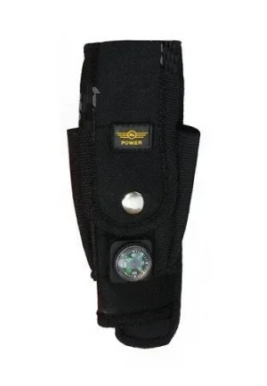 Porta Lanterna Nylon Preto C/ Bussola