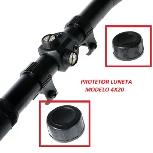 Protetor Luneta 4x20 – Tampas Pretas ( par )