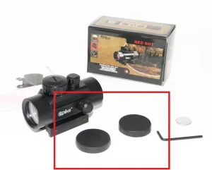 Protetor Red Dot 1x30 Tampas Pretas ( par )