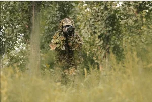 Roupa Ghillie Suit Atirador 3D Uniforme Completo