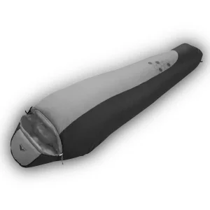 Saco de Dormir Super Pluma Gelo -15º Cinza Com Preto