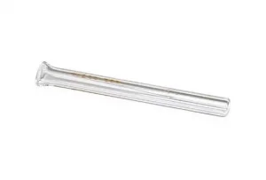 Seda de Vidro Piteira Base Achatada 4,0cm Transparente