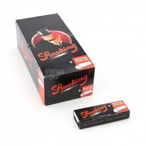 Seda Smoking Preto De Luxe 1/4 c/ Piteira Peq