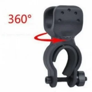 Suporte Bike Universal Fixacao Lanternas Taticas Com 360 Graus de Rotacao