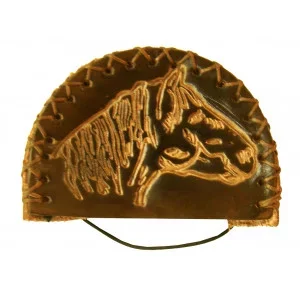 Tapa Erva de Couro Pirografado Tam “P”