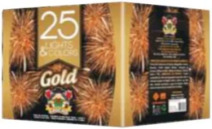 Torta Light & Color Gold 25 Tubos Reta