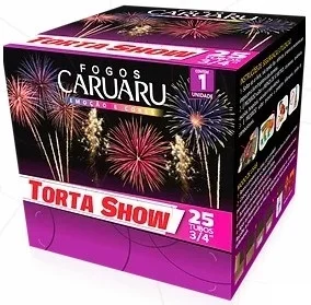 Torta Show Estrela Prateada 25 Tubos Reta