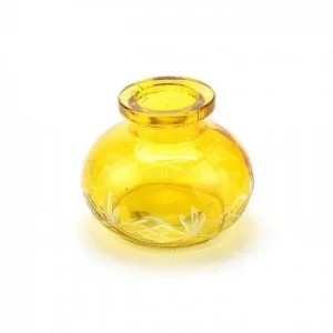 Vaso (Base) Para Narguile Pequeno Amarelo