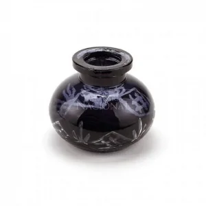 Vaso (Base) Para Narguile Pequeno Preto