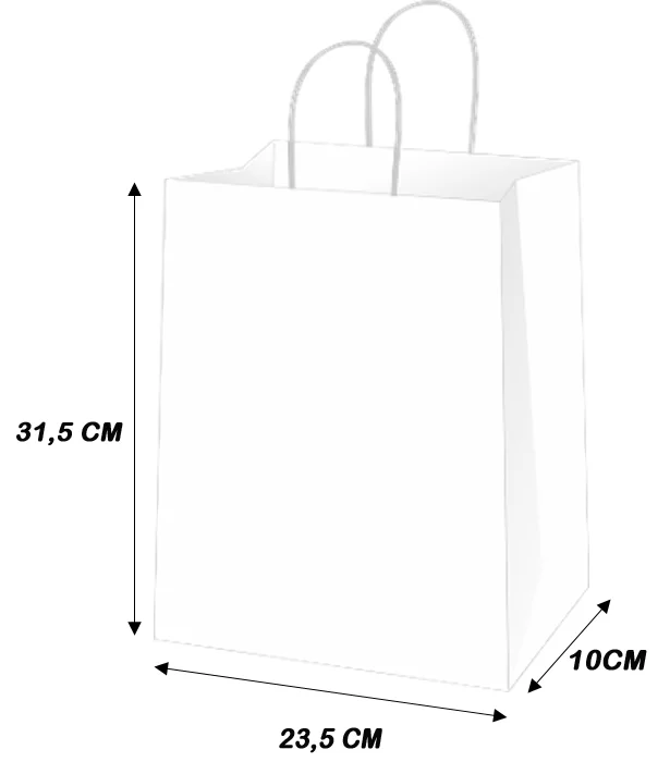 Sacola KB 23,5x10x31,5cm - REF 0183 - PSG Embalagens