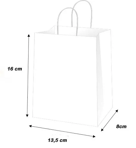 Sacola KB Azul Turquesa 13,5x8x16cm - PSG Embalagens