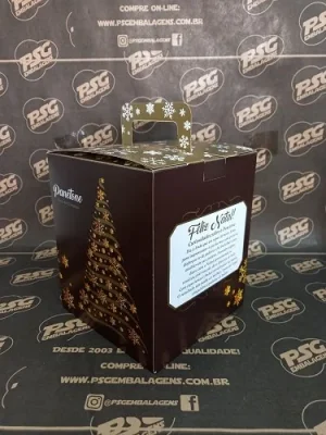 Caixa Chocotone Impressa 14x14x16,5 500gr