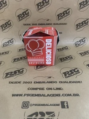 Caixa Comida Italiana 850 ml(Porção inteira) - 8,2 x 10 x 10
