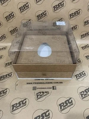 Caixa Ovo de Colher 350g/ 500g com gaveta para 16 doces