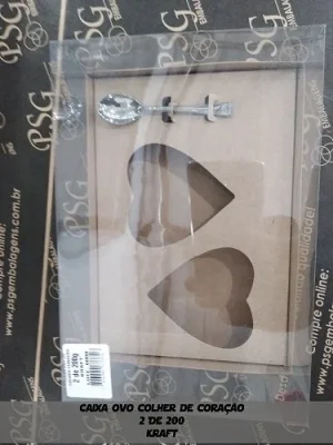 Caixa Ovo de Colher Coração Stylus Berço 2 de 200g