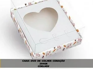 Caixa Ovo de Colher Coração Stylus Berço de 250gr