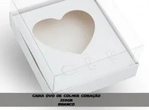 Caixa Ovo de Colher Coração Stylus Berço de 250gr