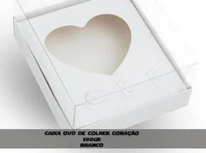 Caixa Ovo de Colher Coração Stylus Berço de 500gr