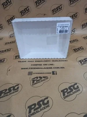 Caixa para Doces Stylus Branca - 12x16x4 (12 Doces)